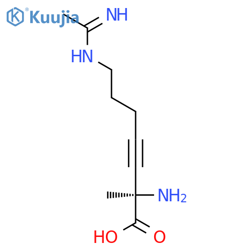 3-HEPTYNOIC ACID, 2-AMINO-7-[(1-IMINOETHYL)AMINO]-2-METHYL-, (2R)- structure