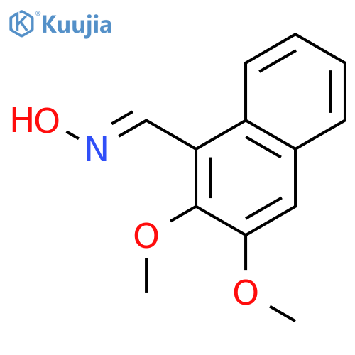 1-NAPHTHALENECARBOXALDEHYDE, 2,3-DIMETHOXY-, OXIME structure