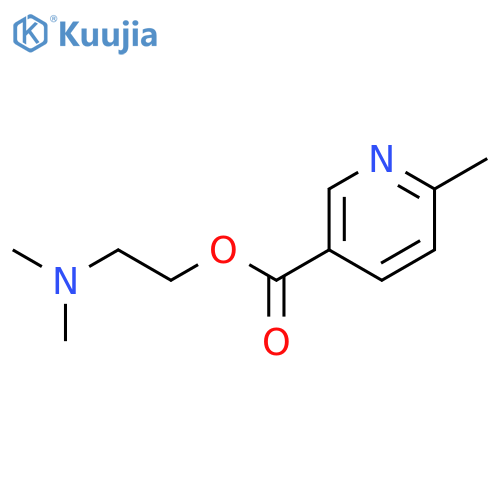 3-PYRIDINECARBOXYLIC ACID, 6-METHYL-, 2-(DIMETHYLAMINO)ETHYL ESTER structure