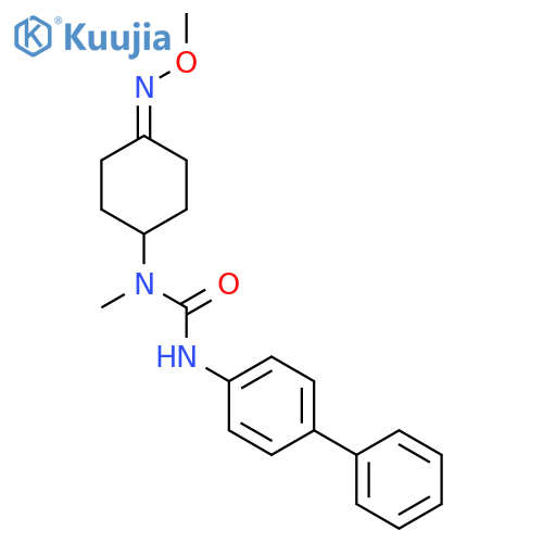 Urea, N'-[1,1'-biphenyl]-4-yl-N-[4-(methoxyimino)cyclohexyl]-N-methyl- structure
