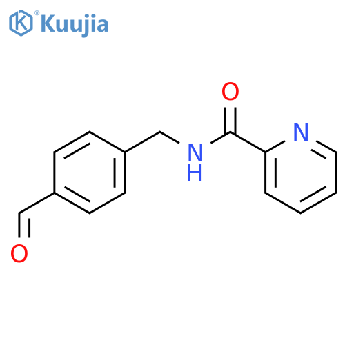2-Pyridinecarboxamide, N-[(4-formylphenyl)methyl]- structure