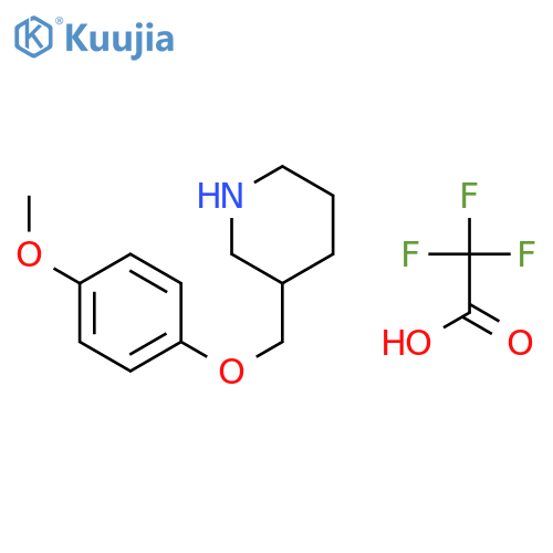 Piperidine, 3-[(4-methoxyphenoxy)methyl]-, trifluoroacetate structure