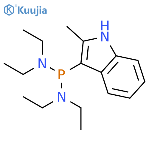 PHOSPHONOUS DIAMIDE, N,N,N',N'-TETRAETHYL-P-(2-METHYL-1H-INDOL-3-YL)- structure