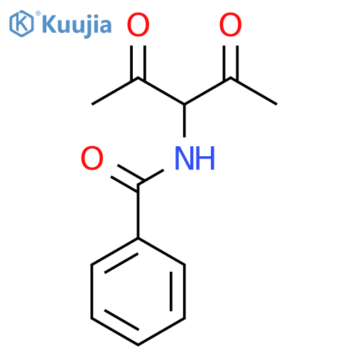 Benzamide, N-(1-acetyl-2-oxopropyl)- structure