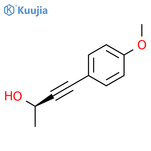 3-Butyn-2-ol, 4-(4-methoxyphenyl)-, (2R)- structure