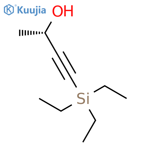3-Butyn-2-ol, 4-(triethylsilyl)-, (2S)- structure