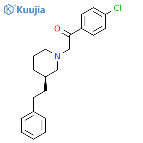ETHANONE, 1-(4-CHLOROPHENYL)-2-[(3S)-3-(2-PHENYLETHYL)-1-PIPERIDINYL]- structure