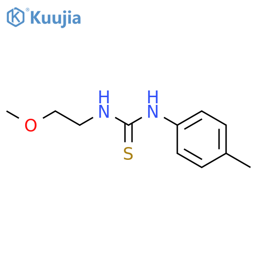 1-(2-methoxyethyl)-3-(4-methylphenyl)thiourea structure