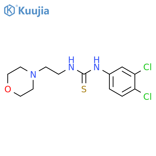 1-(3,4-dichlorophenyl)-3-[2-(morpholin-4-yl)ethyl]thiourea structure