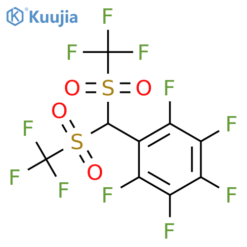 1-[Bis(trifluoromethanesulfonyl)methyl]-2,3,4,5,6-pentafluorobenzene structure