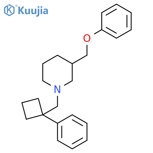 3-Phenoxymethyl-1-(1-phenyl-cyclobutylmethyl)-piperidine structure