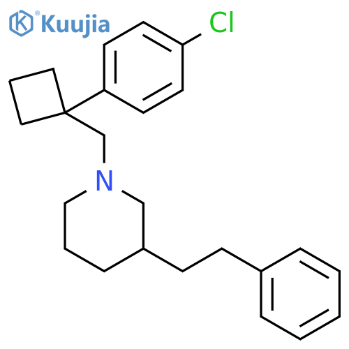 PIPERIDINE, 1-[[1-(4-CHLOROPHENYL)CYCLOBUTYL]METHYL]-3-(2-PHENYLETHYL)- structure