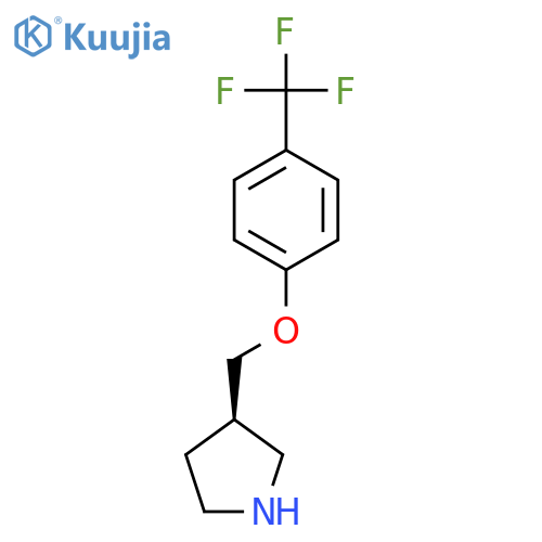 PYRROLIDINE, 3-[[4-(TRIFLUOROMETHYL)PHENOXY]METHYL]-, (3R)- structure