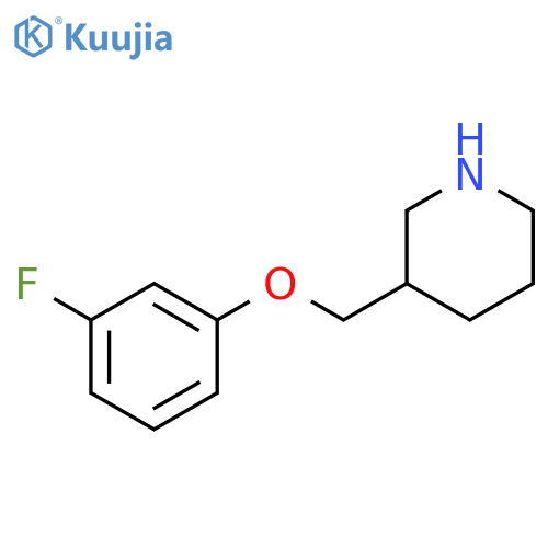 3-(3-fluorophenoxy)methylpiperidine structure