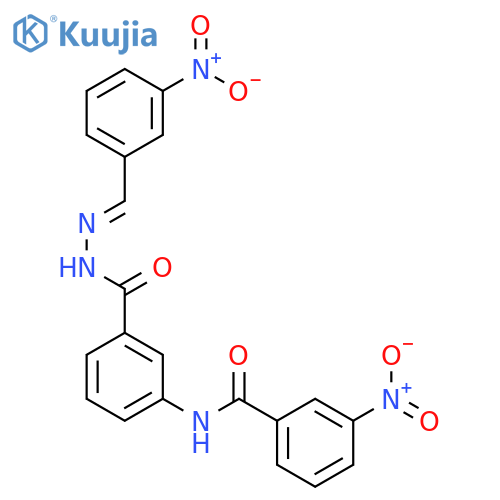 <br>3-nitro-N-(3-{[(2E)-2-(3-nitrobenzylidene)hydrazino]carbonyl}phenyl)benzami de structure