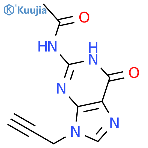 Acetamide, N-[6,9-dihydro-6-oxo-9-(2-propynyl)-1H-purin-2-yl]- structure