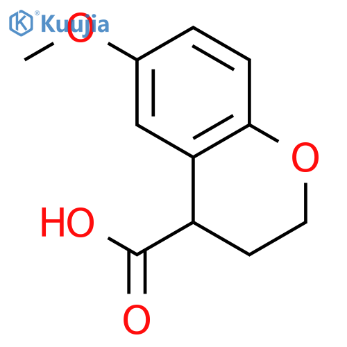 2H-1-BENZOPYRAN-4-CARBOXYLIC ACID, 3,4-DIHYDRO-6-METHOXY- structure