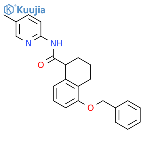 1-NAPHTHALENECARBOXAMIDE, 1,2,3,4-TETRAHYDRO-N-(5-METHYL-2-PYRIDINYL)-5-(PHENYLMETHOXY)- structure