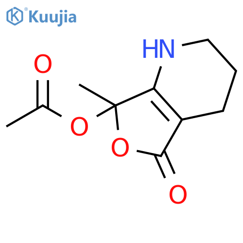 Furo[3,4-b]pyridin-5(1H)-one, 7-(acetyloxy)-2,3,4,7-tetrahydro-7-methyl- structure