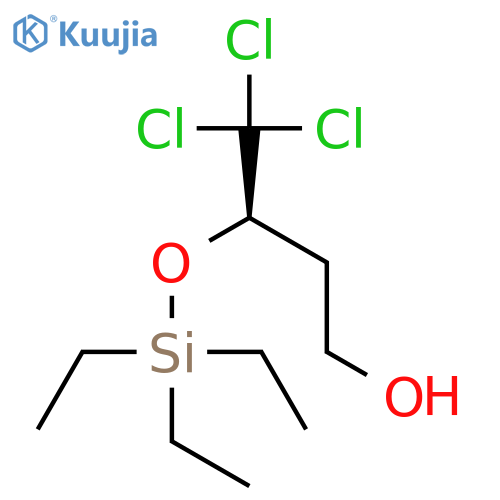 1-Butanol, 4,4,4-trichloro-3-[(triethylsilyl)oxy]-, (3R)- structure