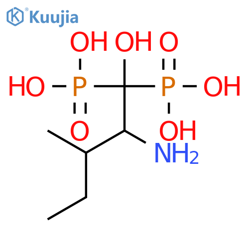 Phosphonic acid, (2-amino-1-hydroxy-3-methylpentylidene)bis- structure