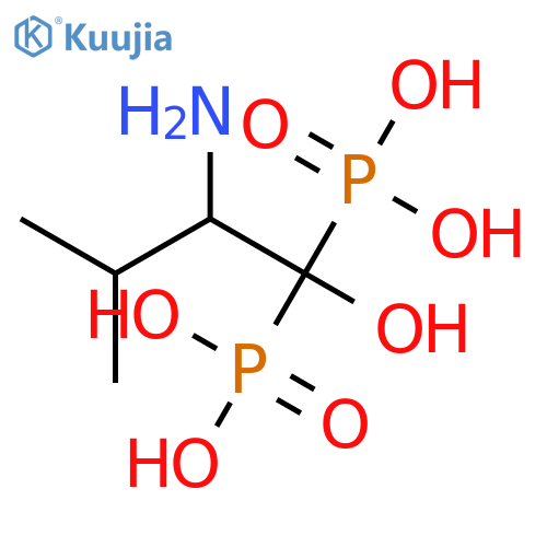 PHOSPHONIC ACID, (2-AMINO-1-HYDROXY-3-METHYLBUTYLIDENE)BIS- structure