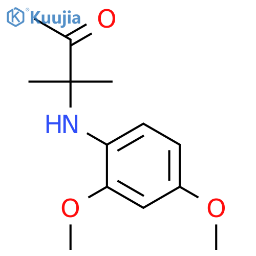 2-BUTANONE, 3-[(2,4-DIMETHOXYPHENYL)AMINO]-3-METHYL- structure