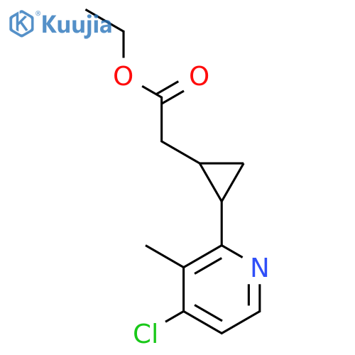 CYCLOPROPANEACETIC ACID, 2-(4-CHLORO-3-METHYL-2-PYRIDINYL)-, ETHYL ESTER structure
