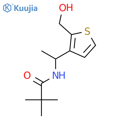PROPANAMIDE, N-[1-[2-(HYDROXYMETHYL)-3-THIENYL]ETHYL]-2,2-DIMETHYL- structure