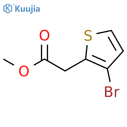 methyl 2-(3-bromothiophen-2-yl)acetate structure