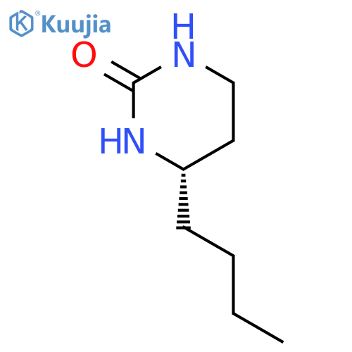 2(1H)-PYRIMIDINONE, 4-BUTYLTETRAHYDRO-, (4S)- structure