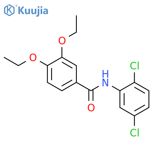 N-(2,5-dichlorophenyl)-3,4-diethoxybenzamide structure