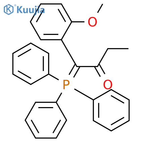 2-BUTANONE, 1-(2-METHOXYPHENYL)-1-(TRIPHENYLPHOSPHORANYLIDENE)- structure