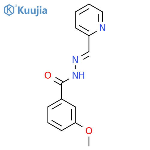 Benzoic acid, 3-methoxy-, (2-pyridinylmethylene)hydrazide structure