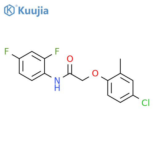 2-(4-chloro-2-methylphenoxy)-N-(2,4-difluorophenyl)acetamide structure