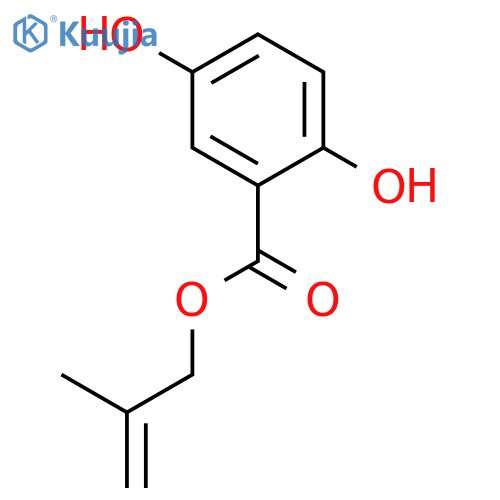 BENZOIC ACID, 2,5-DIHYDROXY-, 2-METHYL-2-PROPENYL ESTER structure