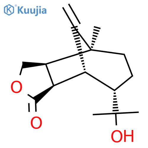 (1R,2R,6R,7S,10S)-10-(2-hydroxypropan-2-yl)-7-methyl-11-methylidene-4-oxatricyclo[5.3.1.02,6]undecan-3-one structure