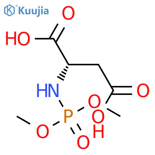 N-(Dimethoxyphosphoryl)-L-aspartic acid structure