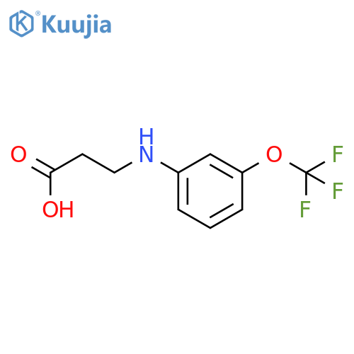 3-{3-(trifluoromethoxy)phenylamino}propanoic acid structure