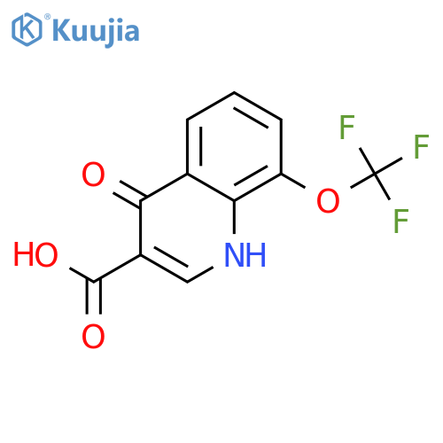 4-Hydroxy-8-(trifluoromethoxy)quinoline-3-carboxylic Acid structure