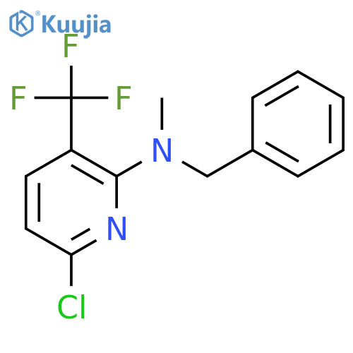 2-Pyridinamine, 6-chloro-N-methyl-N-(phenylmethyl)-3-(trifluoromethyl)- structure