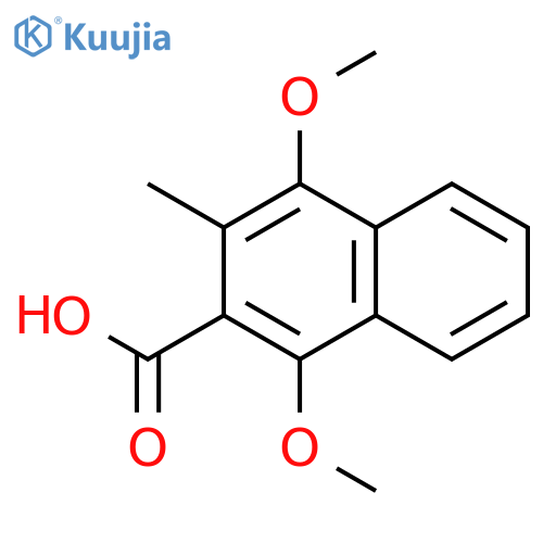 2-Naphthalenecarboxylic acid, 1,4-dimethoxy-3-methyl- structure