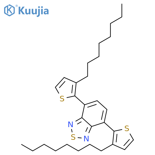2,1,3-BENZOTHIADIAZOLE, 4,7-BIS(3-OCTYL-2-THIENYL)- structure