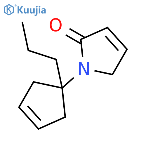 2H-Pyrrol-2-one, 1,5-dihydro-1-(1-propyl-3-cyclopenten-1-yl)- structure