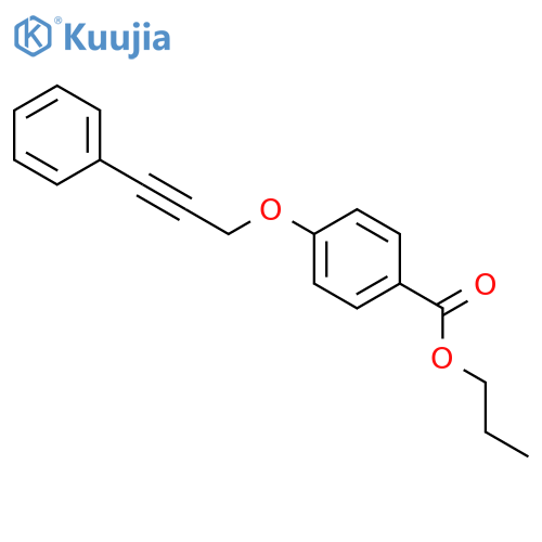 BENZOIC ACID, 4-[(3-PHENYL-2-PROPYNYL)OXY]-, PROPYL ESTER structure