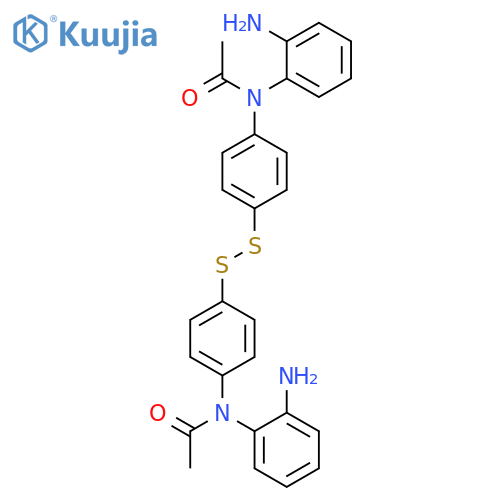 ACETAMIDE, N,N'-(DITHIODI-4,1-PHENYLENE)BIS[N-(2-AMINOPHENYL)- structure