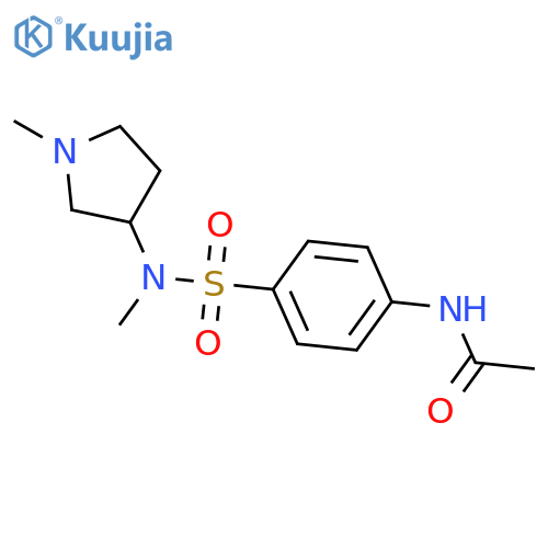 ACETAMIDE, N-[4-[[METHYL(1-METHYL-3-PYRROLIDINYL)AMINO]SULFONYL]PHENYL]- structure
