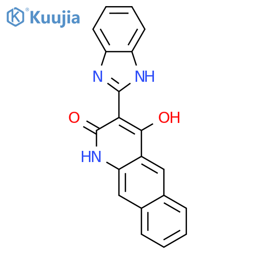 BENZO[G]QUINOLIN-2(1H)-ONE, 3-(1H-BENZIMIDAZOL-2-YL)-4-HYDROXY- structure