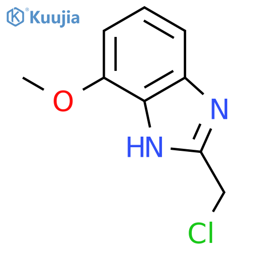 2-(chloromethyl)-7-methoxy-1H-Benzimidazole structure