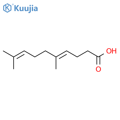 4,8-Decadienoic acid,5,9-dimethyl- structure